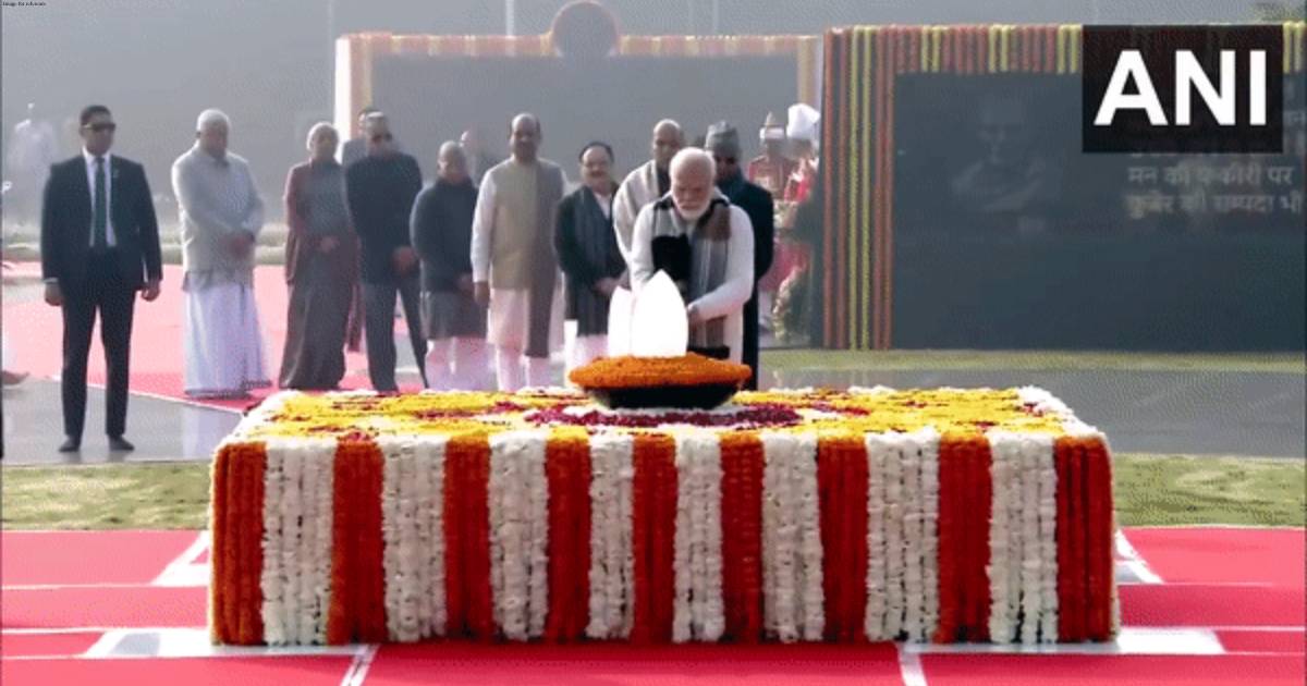 Vajpayee's birth anniversary: PM Modi, President Murmu, others pay floral tribute at 'Sadaiv Atal' memorial